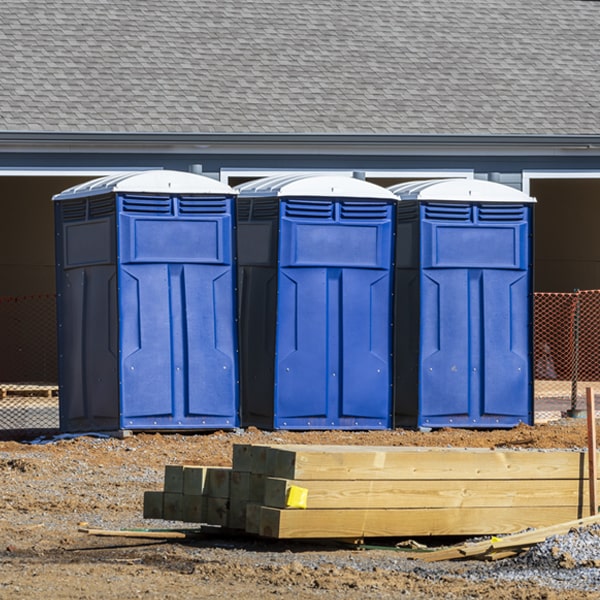 is there a specific order in which to place multiple portable toilets in Dumfries Virginia